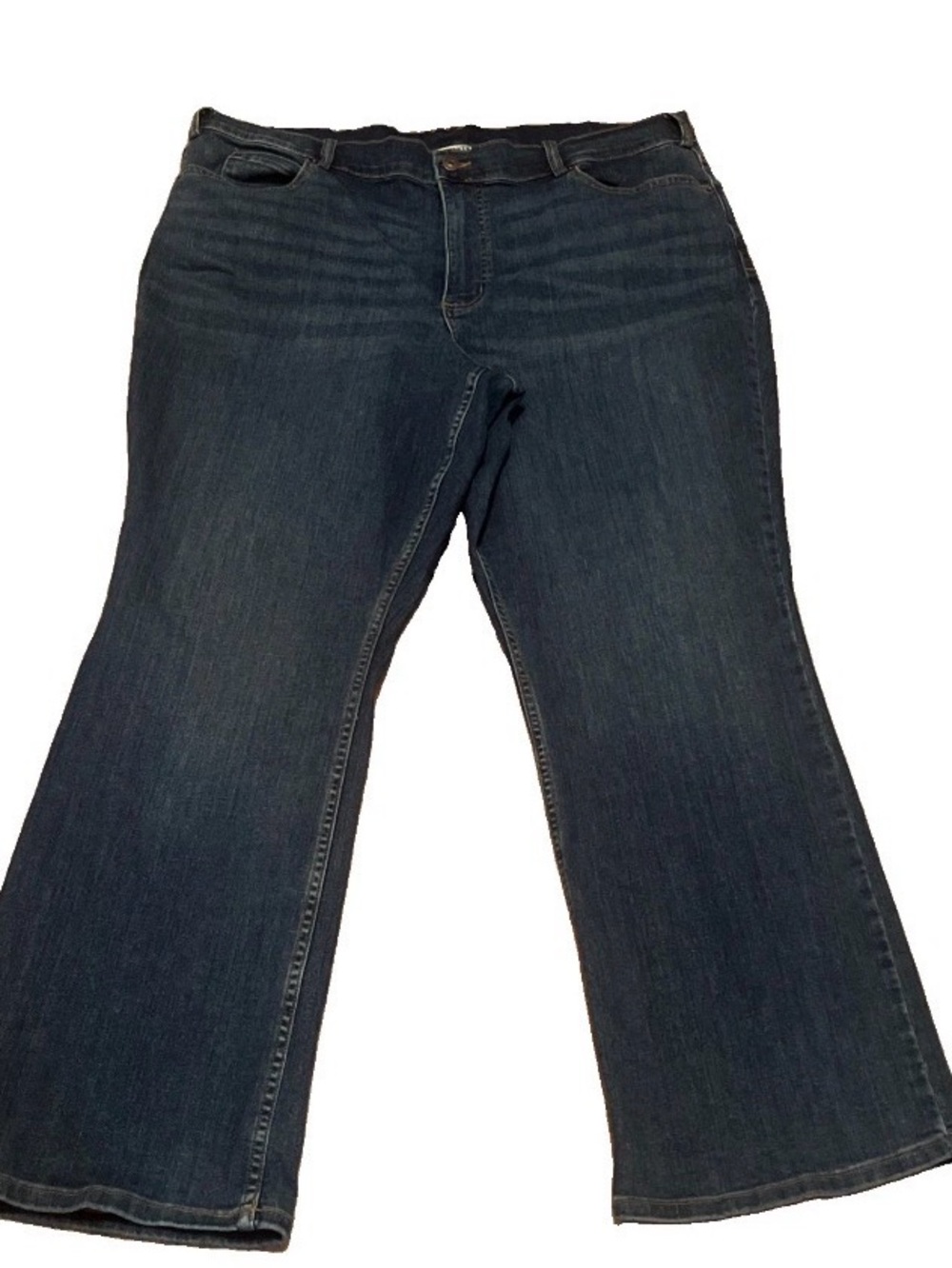 Duluth Jeans Womens 20W X 31 Blue High Rise Straight Leg Stretch Denim